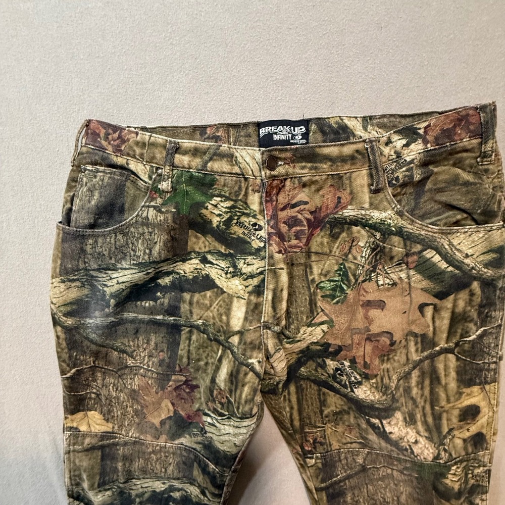Mossy Oak Break-Up Infinity Camo Fleece Hunting Pants Men's 40x32 (fits 39x29) - Picture 2 of 14
